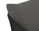 Sunpan Capri Dining Armchair in Natural / Smoke Grey / Drift Brown