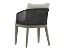 Sunpan Capri Dining Armchair in Natural / Smoke Grey / Drift Brown