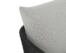 Sunpan Capri Dining Armchair in Natural / Smoke Grey / Drift Brown