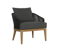 Sunpan Capri Lounge Chair in Natural and Gracebay Grey/Smoke Grey and Copacabana Marble / Drift Brown