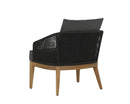 Sunpan Capri Lounge Chair in Natural and Gracebay Grey/Smoke Grey and Copacabana Marble / Drift Brown