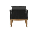 Sunpan Capri Lounge Chair in Natural and Gracebay Grey/Smoke Grey and Copacabana Marble / Drift Brown