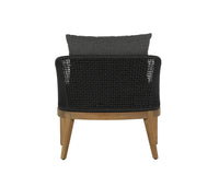 Sunpan Capri Lounge Chair in Natural and Gracebay Grey/Smoke Grey and Copacabana Marble / Drift Brown
