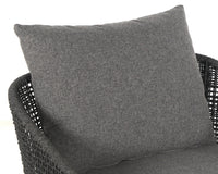 Sunpan Capri Lounge Chair in Natural and Gracebay Grey/Smoke Grey and Copacabana Marble / Drift Brown