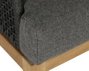 Sunpan Capri Lounge Chair in Natural and Gracebay Grey/Smoke Grey and Copacabana Marble / Drift Brown