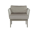 Sunpan Catania Armchair In Dark Grey and Copacabana Grey / Palazzo Taupe