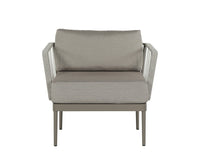 Sunpan Catania Armchair In Dark Grey and Copacabana Grey / Palazzo Taupe