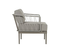 Sunpan Catania Armchair In Dark Grey and Copacabana Grey / Palazzo Taupe