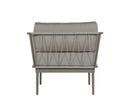 Sunpan Catania Armchair In Dark Grey and Copacabana Grey / Palazzo Taupe