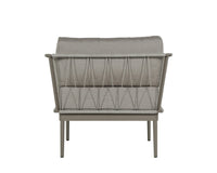 Sunpan Catania Armchair In Dark Grey and Copacabana Grey / Palazzo Taupe
