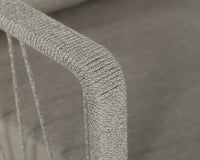 Sunpan Catania Armchair In Dark Grey and Copacabana Grey / Palazzo Taupe