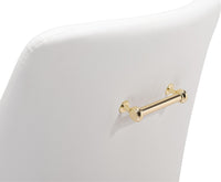 Zuo Modern Madelaine Office Chair in White and Gold