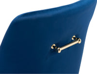 Zuo Modern Madelaine Office Chair Navy Blue and Gold