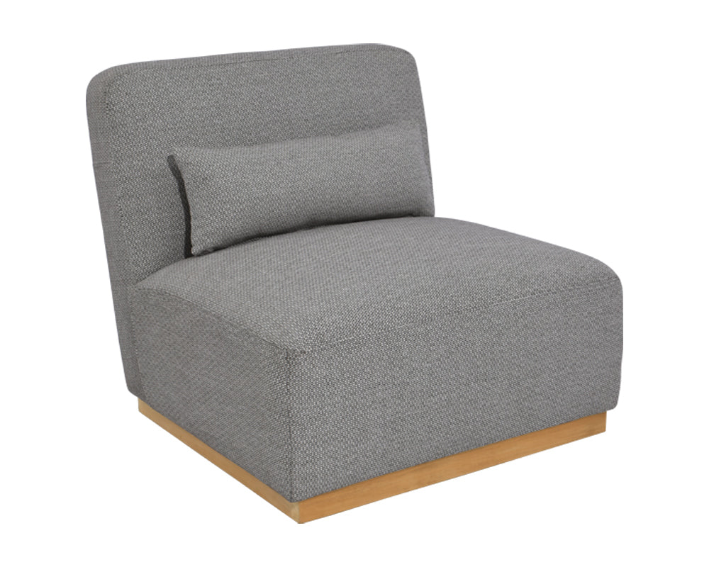 Sunpan Carbonia Swivel Lounge Chair In Fontelina Grey/Palazzo Taupe