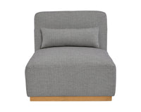 Sunpan Carbonia Swivel Lounge Chair In Fontelina Grey/Palazzo Taupe