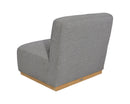 Sunpan Carbonia Swivel Lounge Chair In Fontelina Grey/Palazzo Taupe