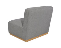 Sunpan Carbonia Swivel Lounge Chair In Fontelina Grey/Palazzo Taupe