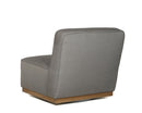 Sunpan Carbonia Swivel Lounge Chair In Fontelina Grey/Palazzo Taupe