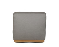 Sunpan Carbonia Swivel Lounge Chair In Fontelina Grey/Palazzo Taupe