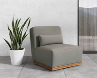 Sunpan Carbonia Swivel Lounge Chair In Fontelina Grey/Palazzo Taupe