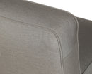 Sunpan Carbonia Swivel Lounge Chair In Fontelina Grey/Palazzo Taupe