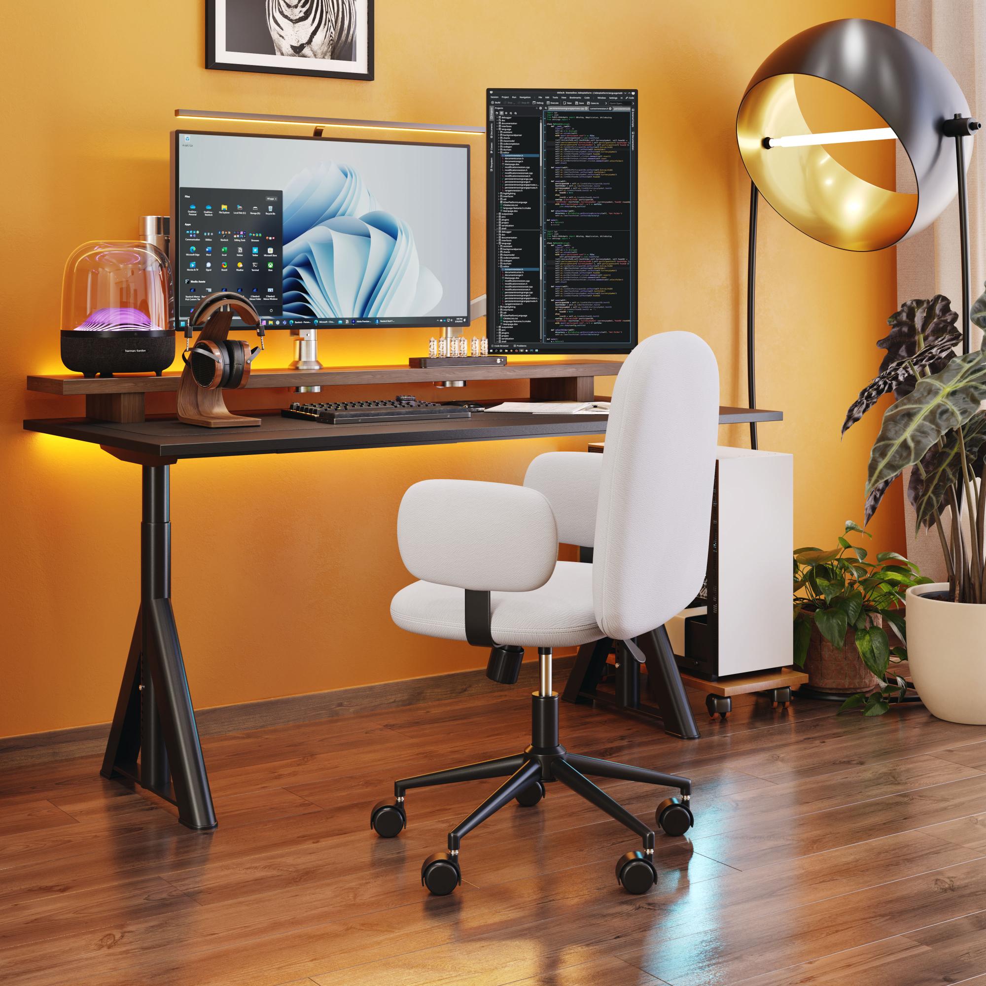 Zuo Modern Lionel Office Chair in Beige/Olive Green