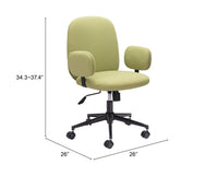 Zuo Modern Lionel Office Chair in Beige/Olive Green