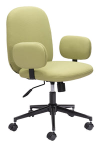 Zuo Modern Lionel Office Chair in Beige/Olive Green