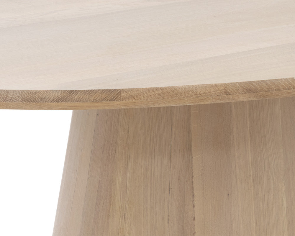 Sunpan Althea Dining Table - Oval in Light Oak - 84"