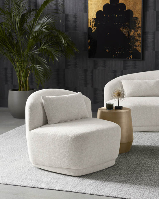Sunpan Creed Side Table in Antique Gold / Gunmetal