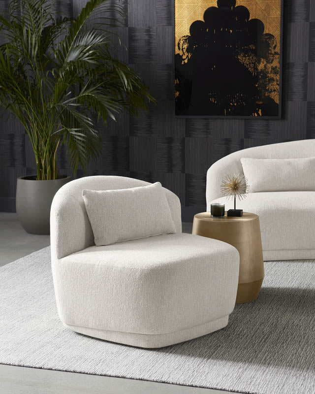 Sunpan Creed Side Table in Antique Gold / Gunmetal