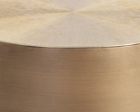 Sunpan Creed Side Table in Antique Gold / Gunmetal
