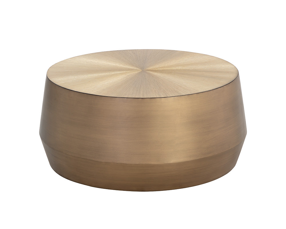 Sunpan Creed Coffee Table in Antique Gold / Gunmetal - Small