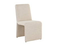 Sunpan Cascata Dining Chair in Effie Linen / Meg Rust / Moss Green / Marseille Black/Camel Leather