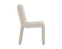 Sunpan Cascata Dining Chair in Effie Linen / Meg Rust / Moss Green / Marseille Black/Camel Leather