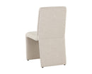 Sunpan Cascata Dining Chair in Effie Linen / Meg Rust / Moss Green / Marseille Black/Camel Leather