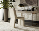 Sunpan Cascata Dining Chair in Effie Linen / Meg Rust / Moss Green / Marseille Black/Camel Leather