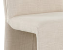Sunpan Cascata Dining Chair in Effie Linen / Meg Rust / Moss Green / Marseille Black/Camel Leather