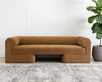 Sunpan Ionic Sofa in Meg Ash / Gold / Taupe