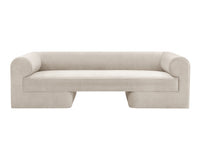 Sunpan Ionic Sofa in Meg Ash / Gold / Taupe