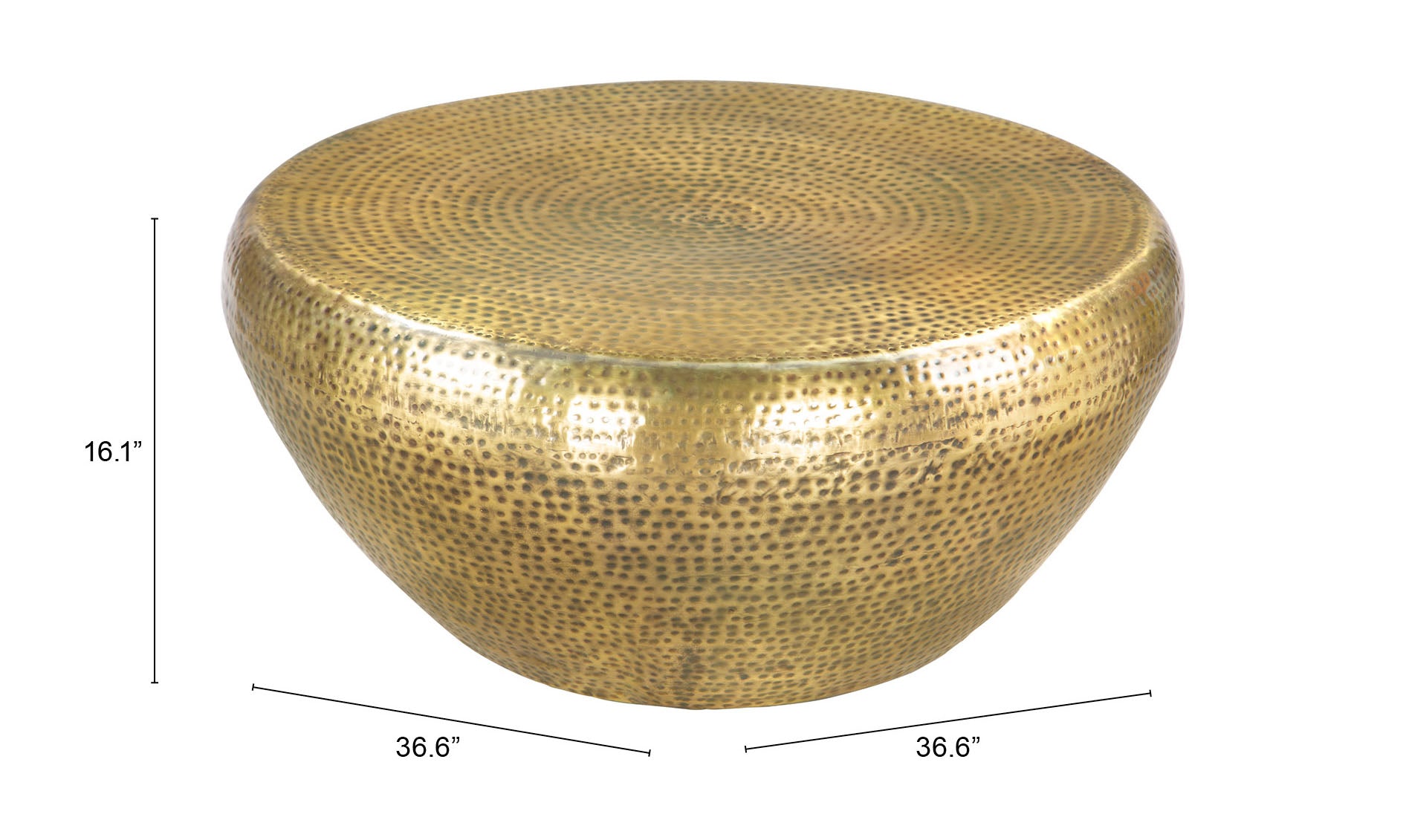 Zuo Modern Larache Coffee Table Gold