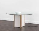 Sunpan Danbury Dining Table Base - Modern Cream