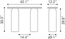 Zuo Modern Luxor Console Table in Multicolor