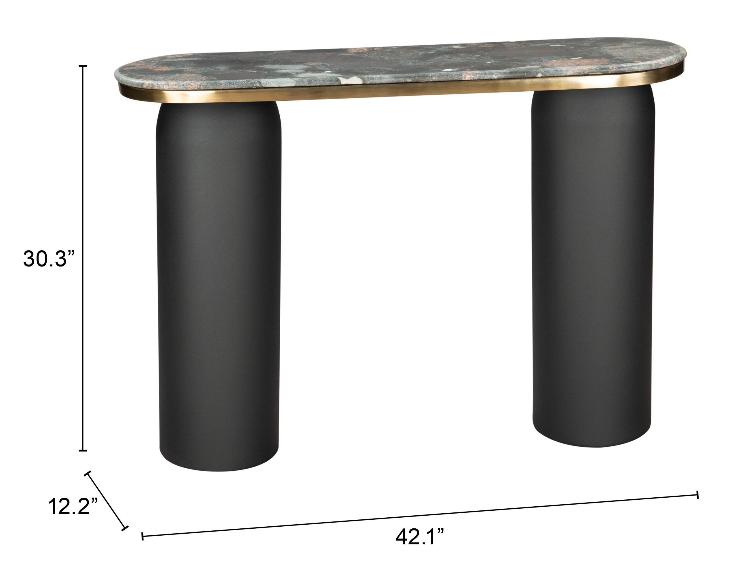 Zuo Modern Luxor Console Table in Multicolor