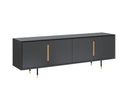 Sunpan Danbury Media Console And Cabinet In Slate Navy