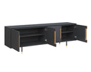 Sunpan Danbury Media Console And Cabinet In Slate Navy