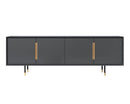Sunpan Danbury Media Console And Cabinet In Slate Navy