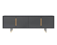 Sunpan Danbury Media Console And Cabinet In Slate Navy