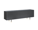 Sunpan Danbury Media Console And Cabinet In Slate Navy