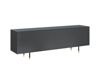 Sunpan Danbury Media Console And Cabinet In Slate Navy